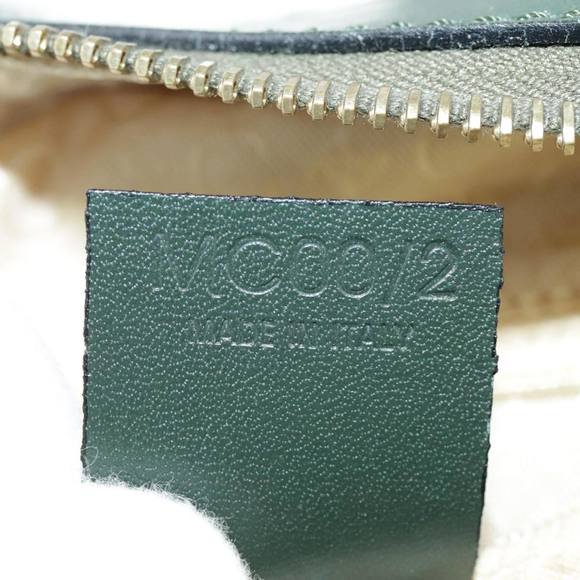 CELINE C Macadam Canvas Hand Bag Gray Gold Auth 98146 - Picture 12 of 16